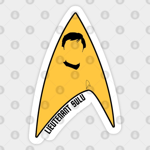 Lt. Sulu Sticker by Sutilmente